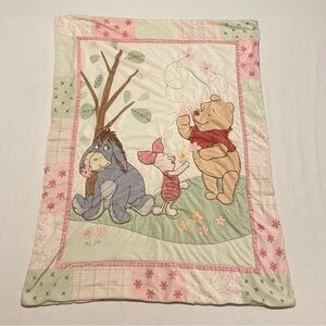 Vintage Disney Winnie the Pooh Baby Blanket Comforter